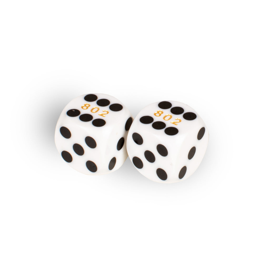 Precision Backgammon Dice 12.8mm – White