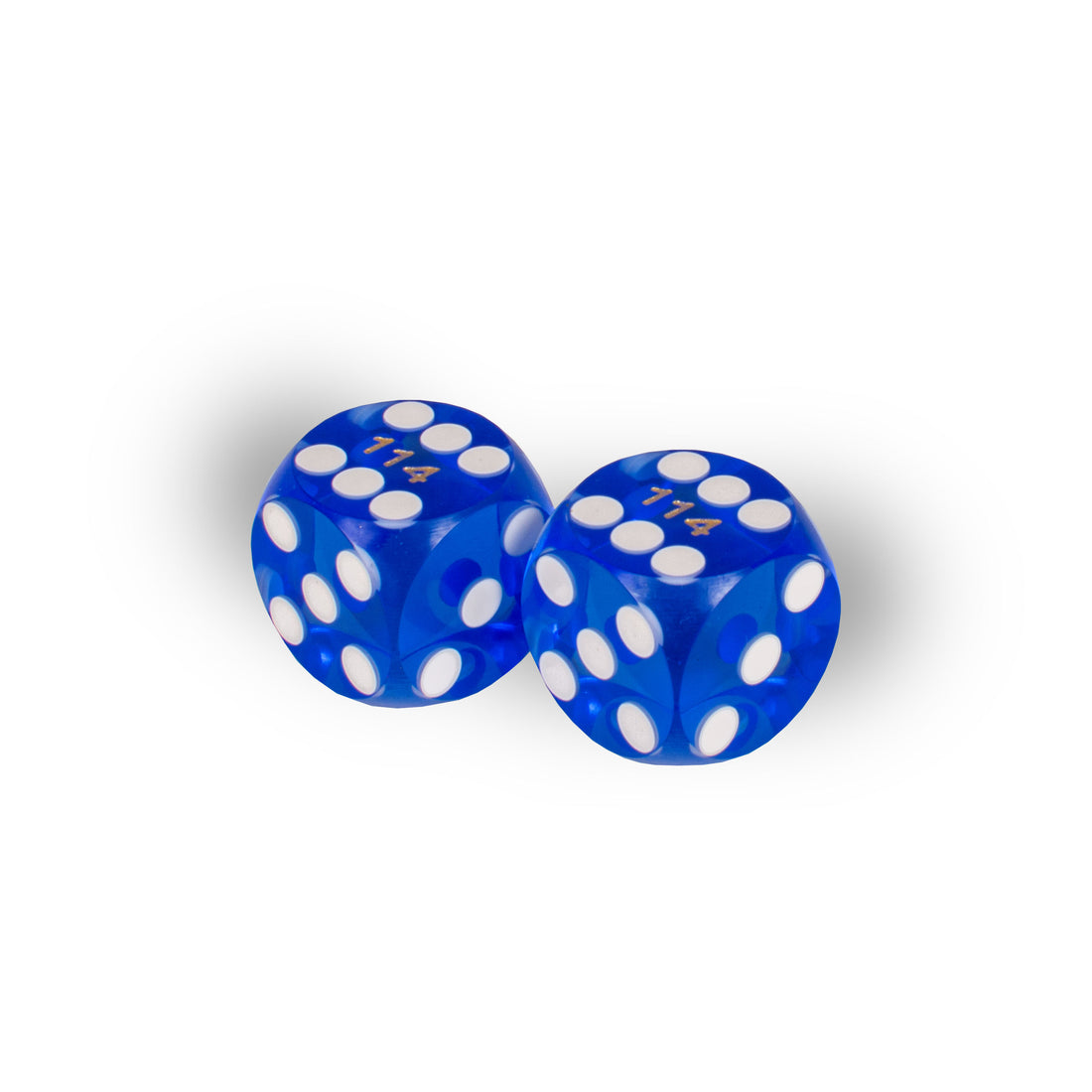 Precision Backgammon Dice 14.3mm – Blue