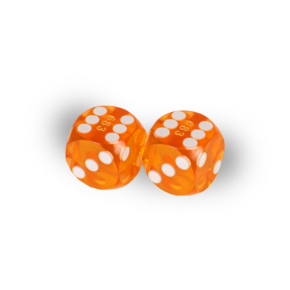 Precision Backgammon Dice 14.3mm – Orange