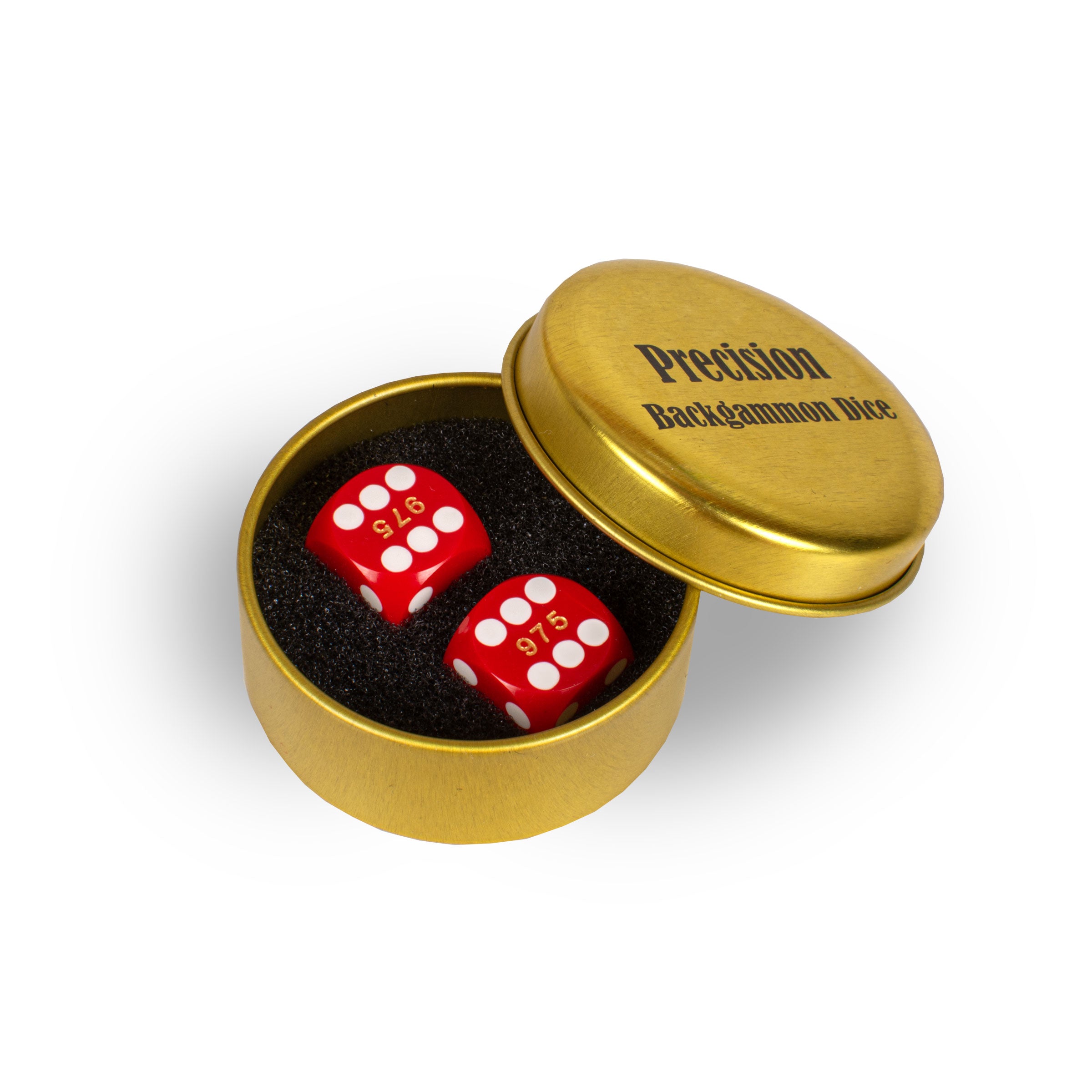 Precision Backgammon Dice 14.3mm – Red