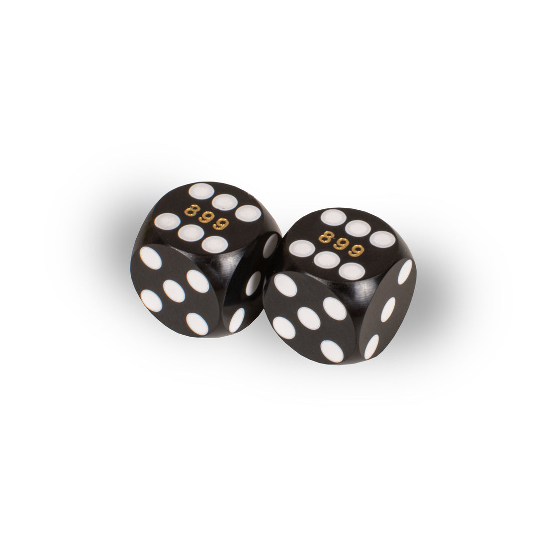 Precision Backgammon Dice 14.3mm – Black