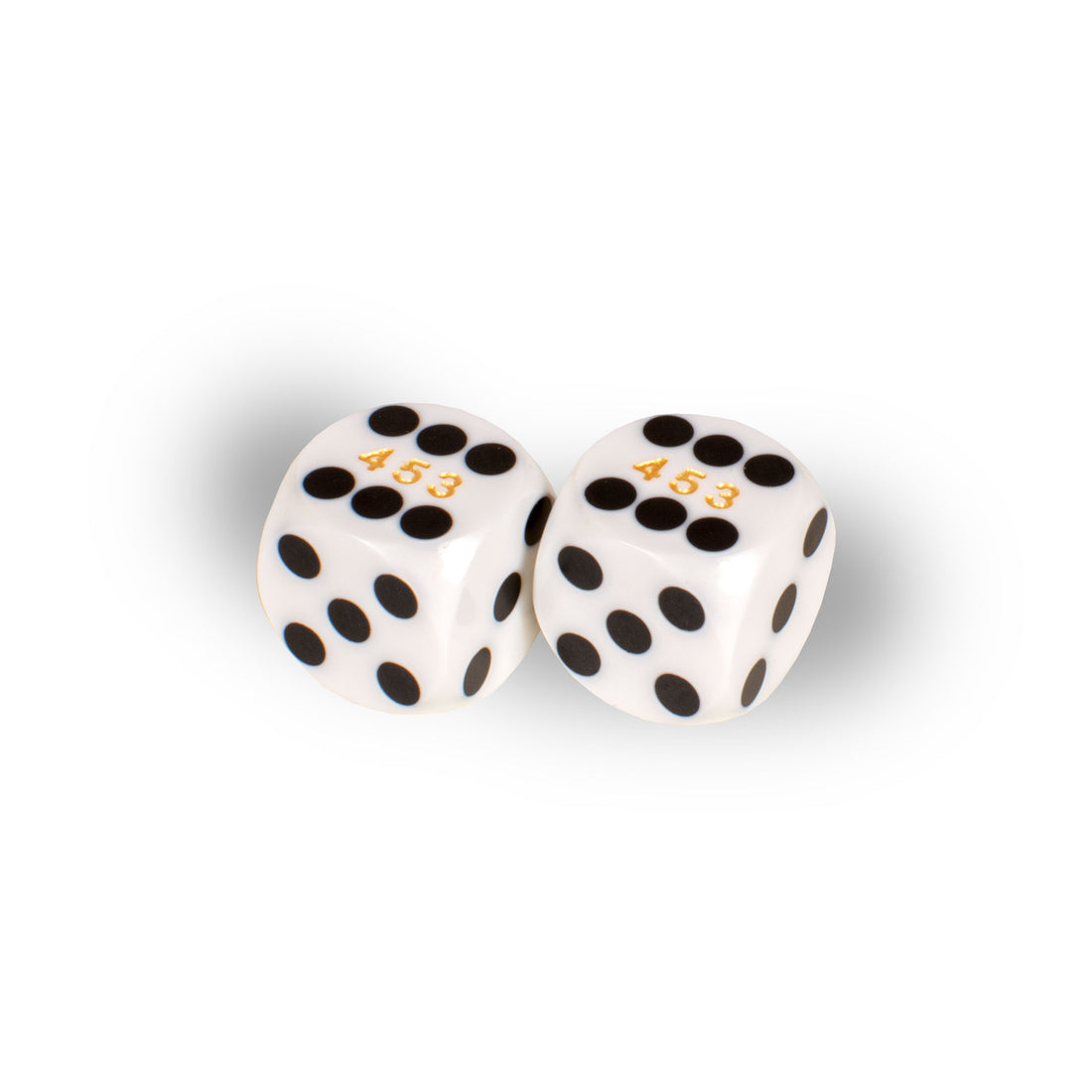 Precision Backgammon Dice 14.3mm – White