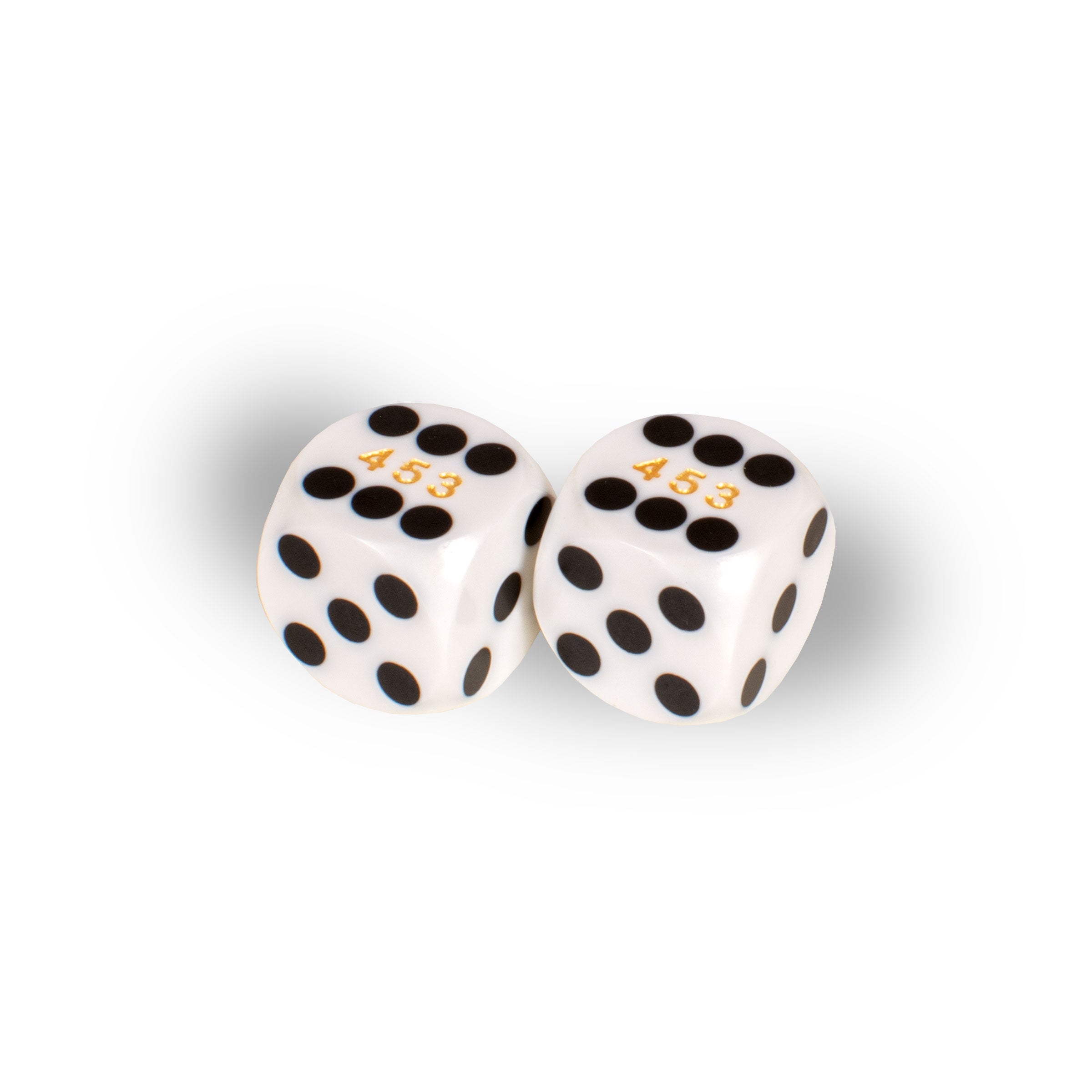 Precision Backgammon Dice 14.3mm – White