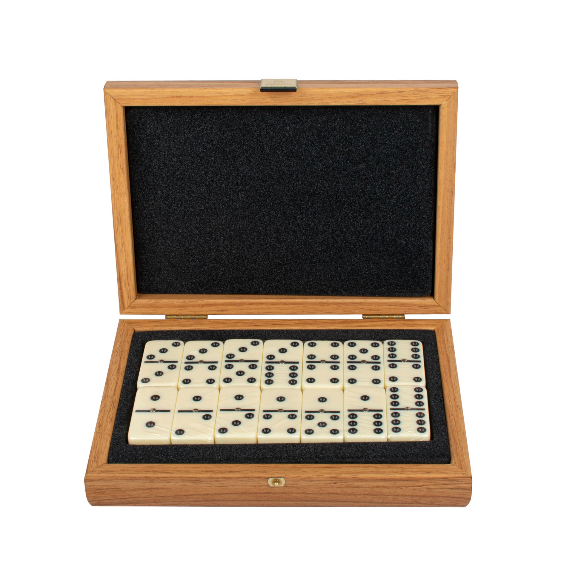 Luxury Domino Set in Walnut Replica Wooden Case - Premium Dominoes from MANOPOULOS Chess & Backgammon - Just €53.90! Shop now at MANOPOULOS Chess & Backgammon
