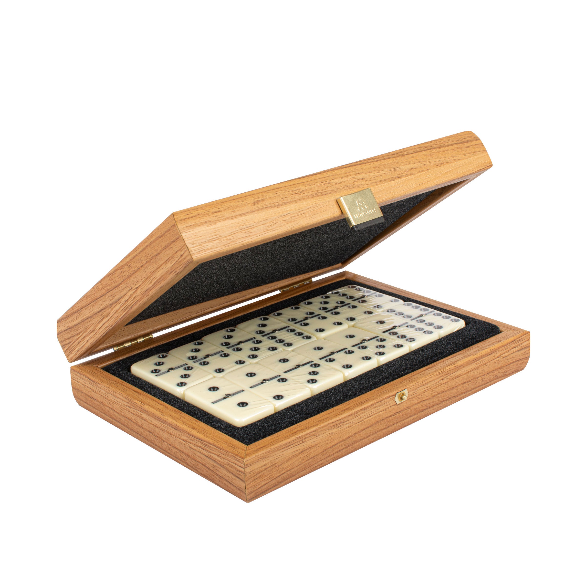 Luxury Domino Set in Walnut Replica Wooden Case - Premium Dominoes from MANOPOULOS Chess & Backgammon - Just €53.90! Shop now at MANOPOULOS Chess & Backgammon
