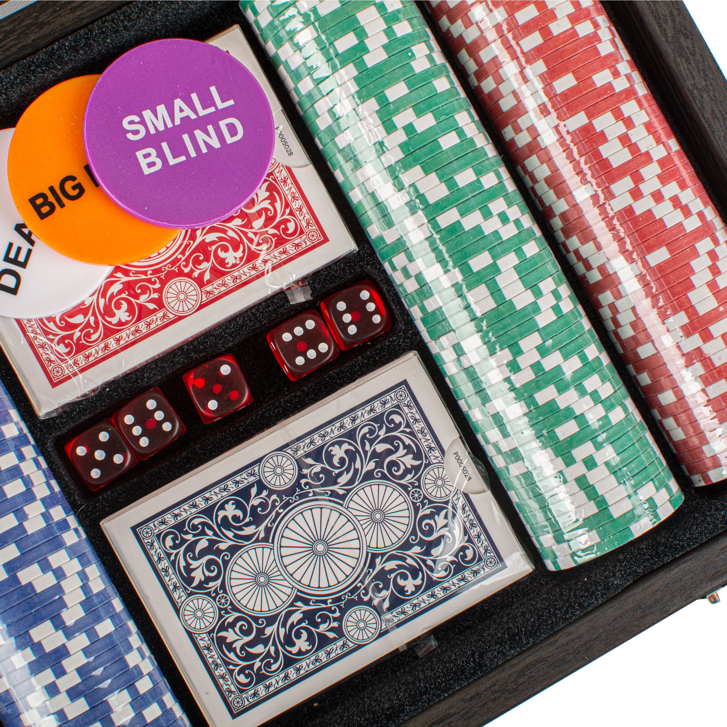 Luxury Handcrafted Poker Set in Black Wooden Case - Game Night