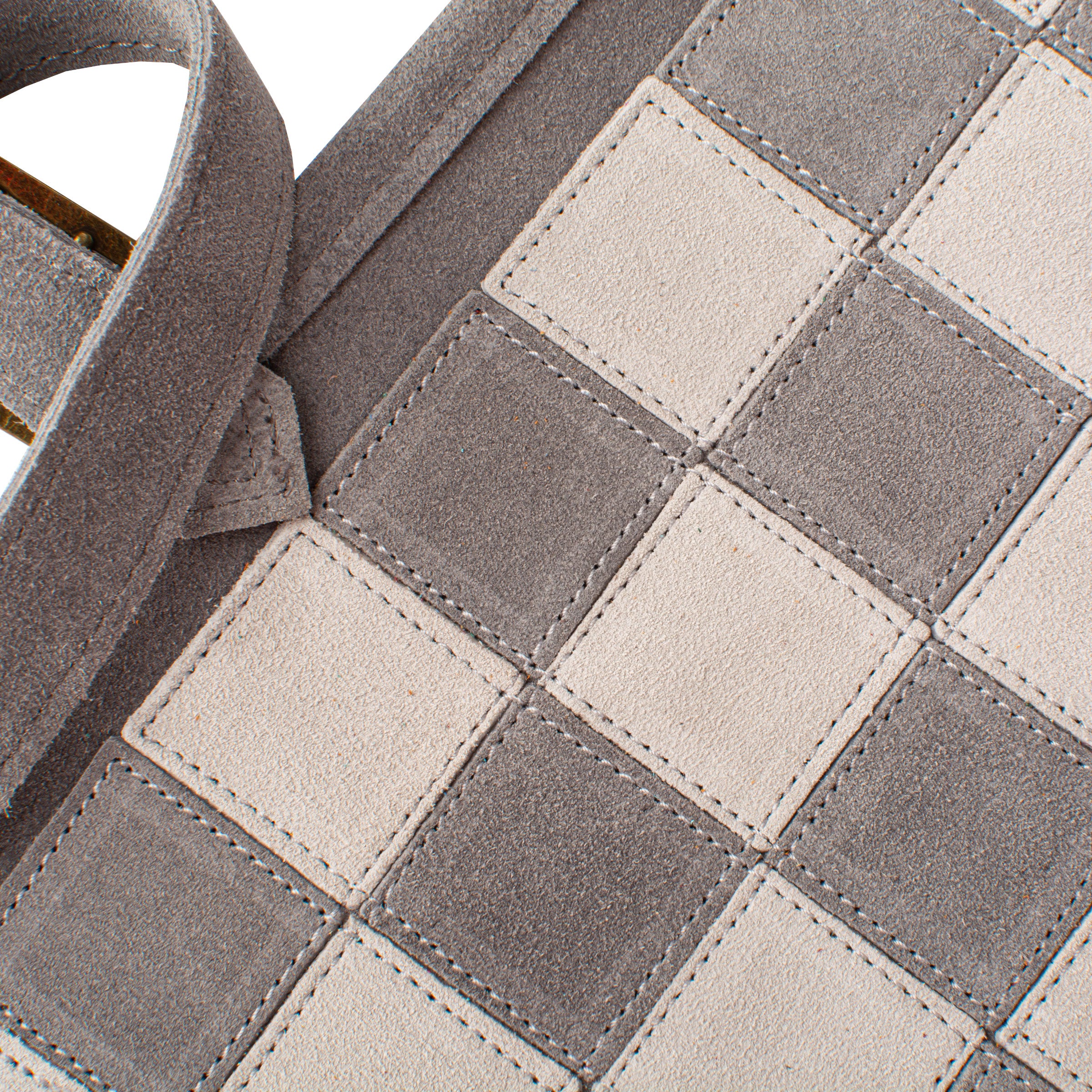 Premium Handcrafted Grey Suede Roll-Up Chess Set with Metal Chessmen - Premium Chess from MANOPOULOS Chess & Backgammon - Just €192! Shop now at MANOPOULOS Chess & Backgammon