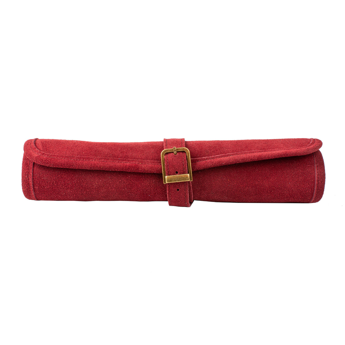 Premium Handcrafted Burgundy Red Suede Roll-Up Chess Set with Metal Chessmen - Premium Chess from MANOPOULOS Chess & Backgammon - Just €192! Shop now at MANOPOULOS Chess & Backgammon