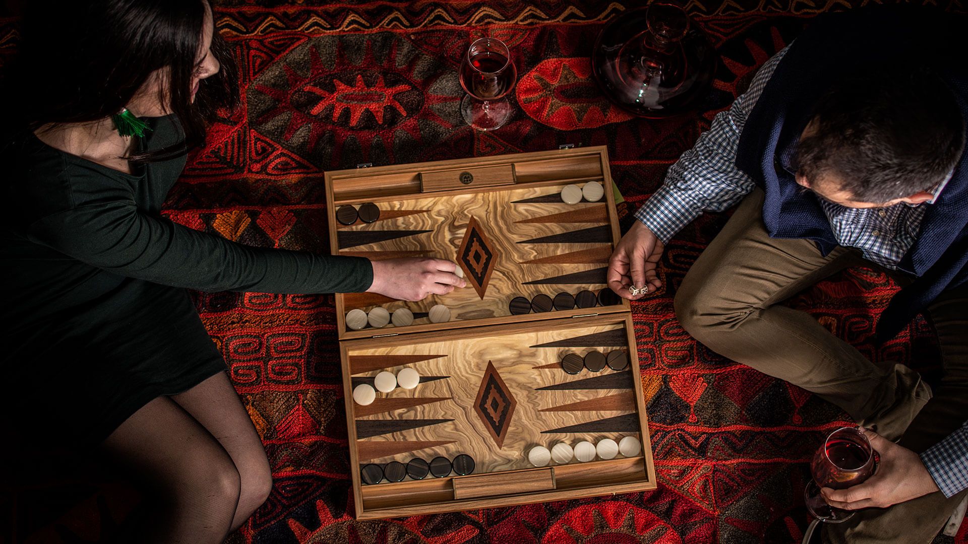 Tabellone Backgammon Realizzato a Mano in Legno Tabellone Backgammon Realizzato a Mano in Legno