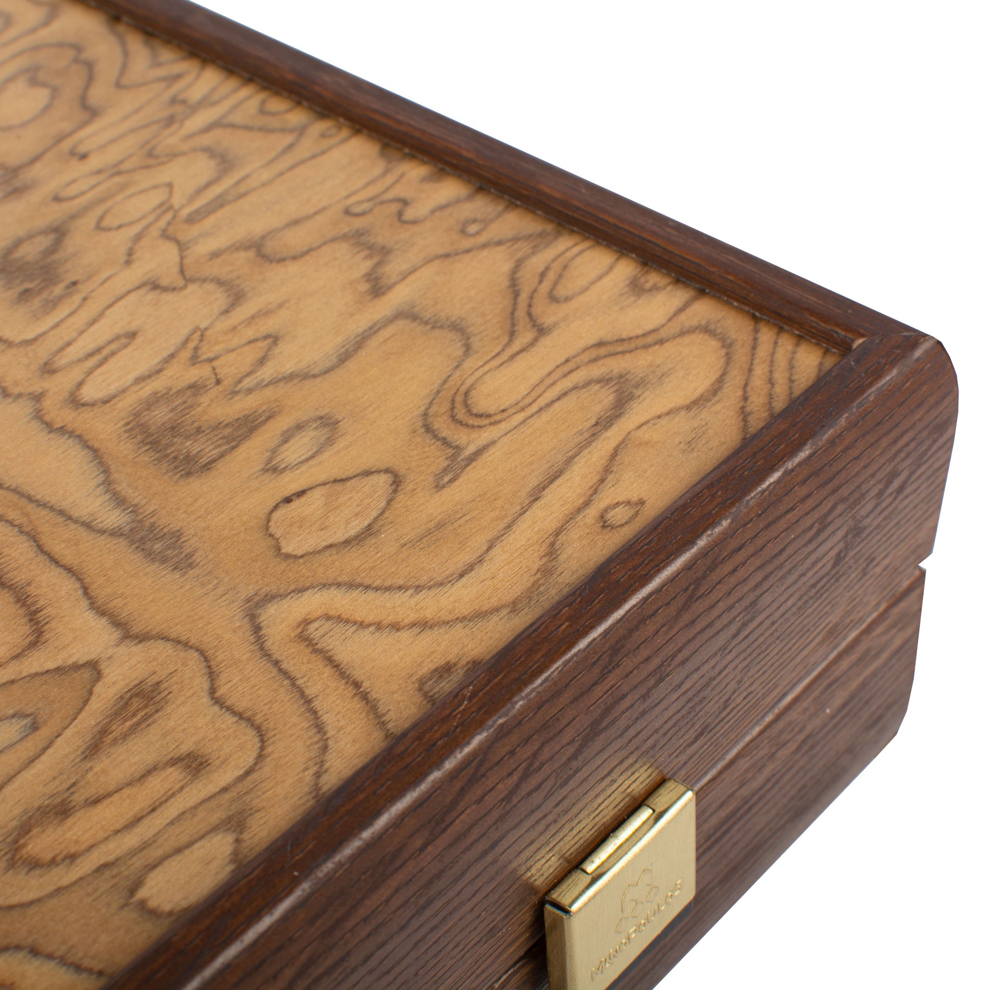 Handcrafted Premium Walnut Burl Backgammon Set - Premium Backgammon from MANOPOULOS Chess & Backgammon - Just €43.50! Shop now at MANOPOULOS Chess & Backgammon