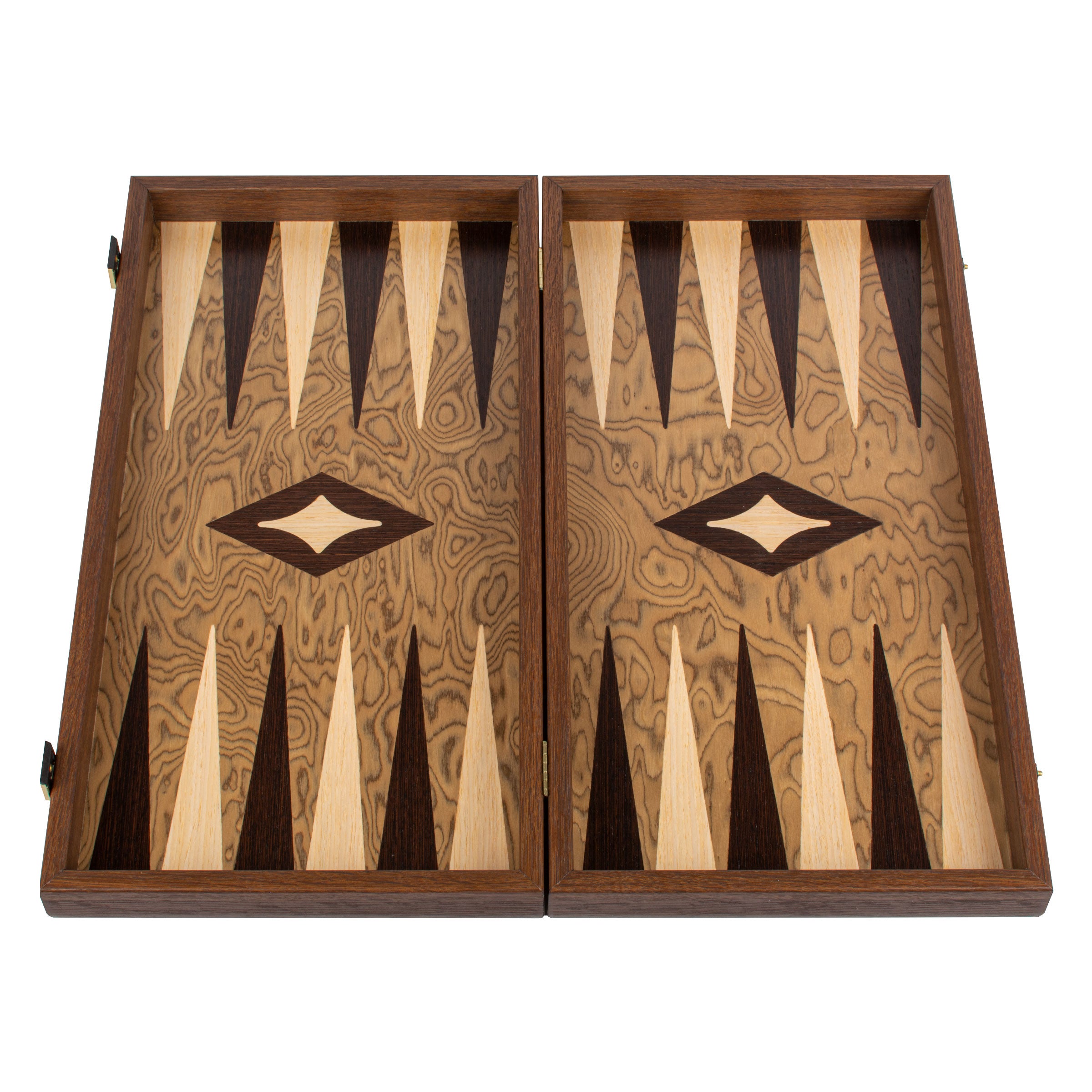 Handcrafted Premium Walnut Burl Backgammon Set - Premium Backgammon from MANOPOULOS Chess & Backgammon - Just €115! Shop now at MANOPOULOS Chess & Backgammon