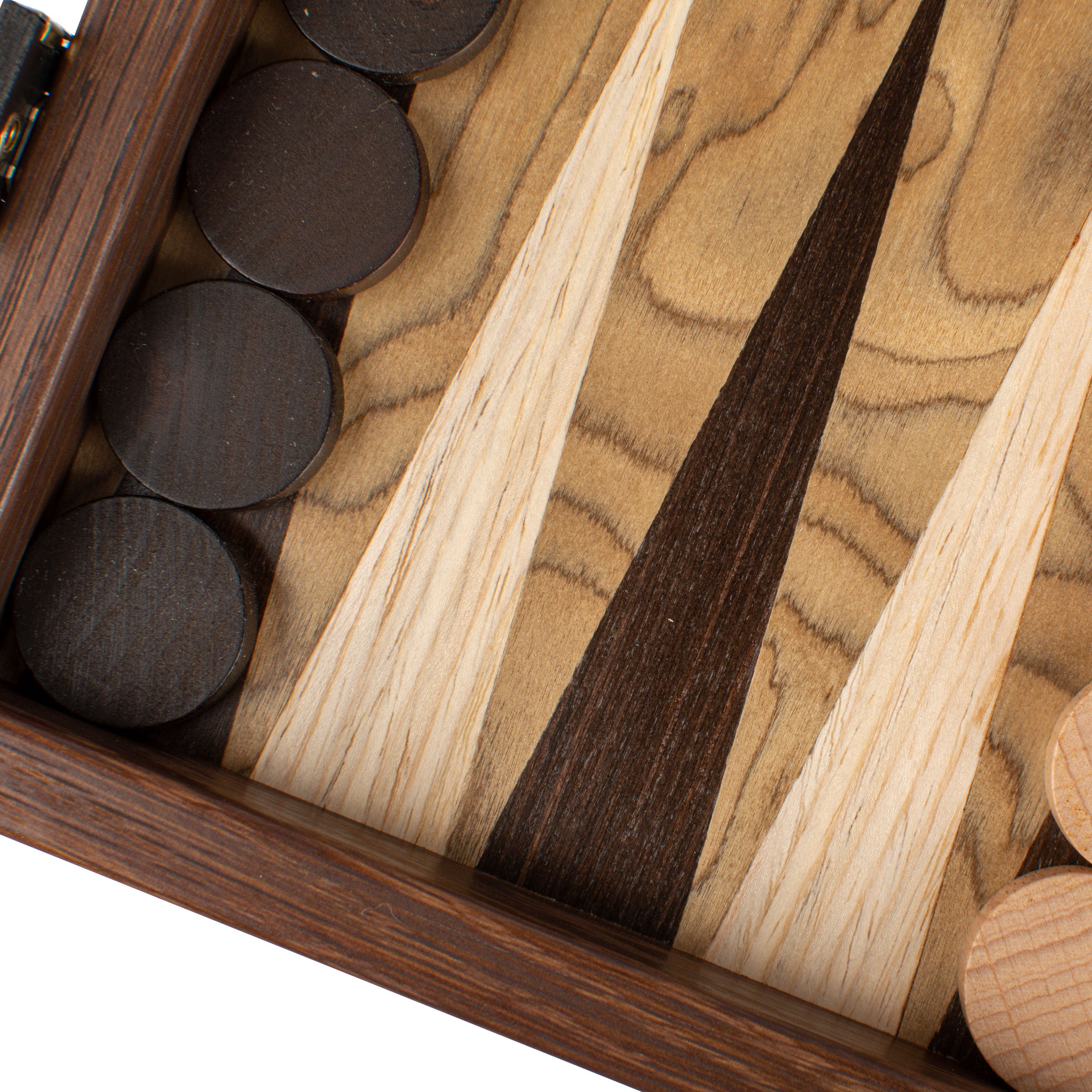 Handcrafted Premium Walnut Burl Backgammon Set - Premium Backgammon from MANOPOULOS Chess & Backgammon - Just €115! Shop now at MANOPOULOS Chess & Backgammon