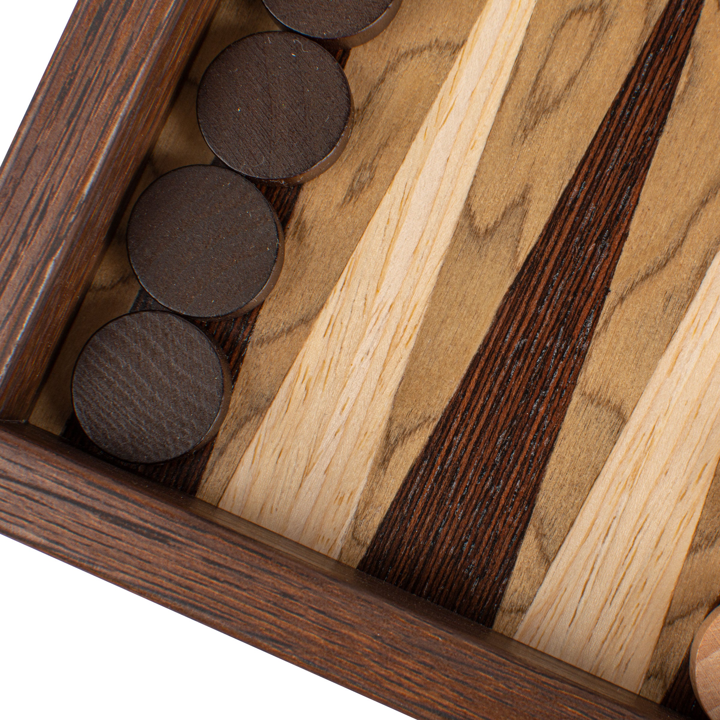 Handgemaakte Premium Walnoot Burl Backgammon-set