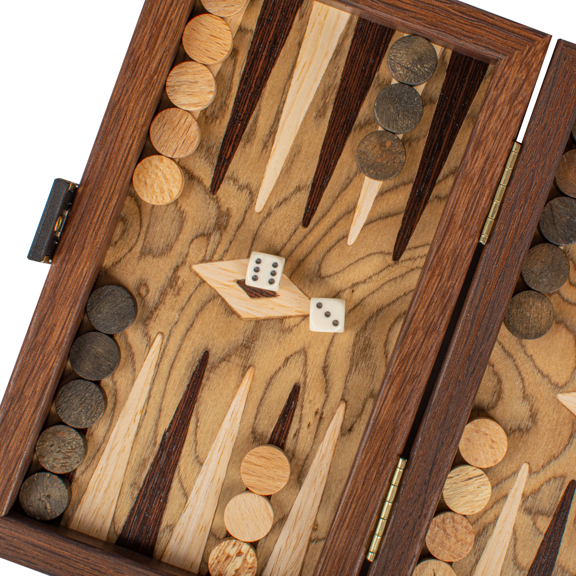 Handcrafted Premium Walnut Burl Backgammon Set - Premium Backgammon from MANOPOULOS Chess & Backgammon - Just €115! Shop now at MANOPOULOS Chess & Backgammon
