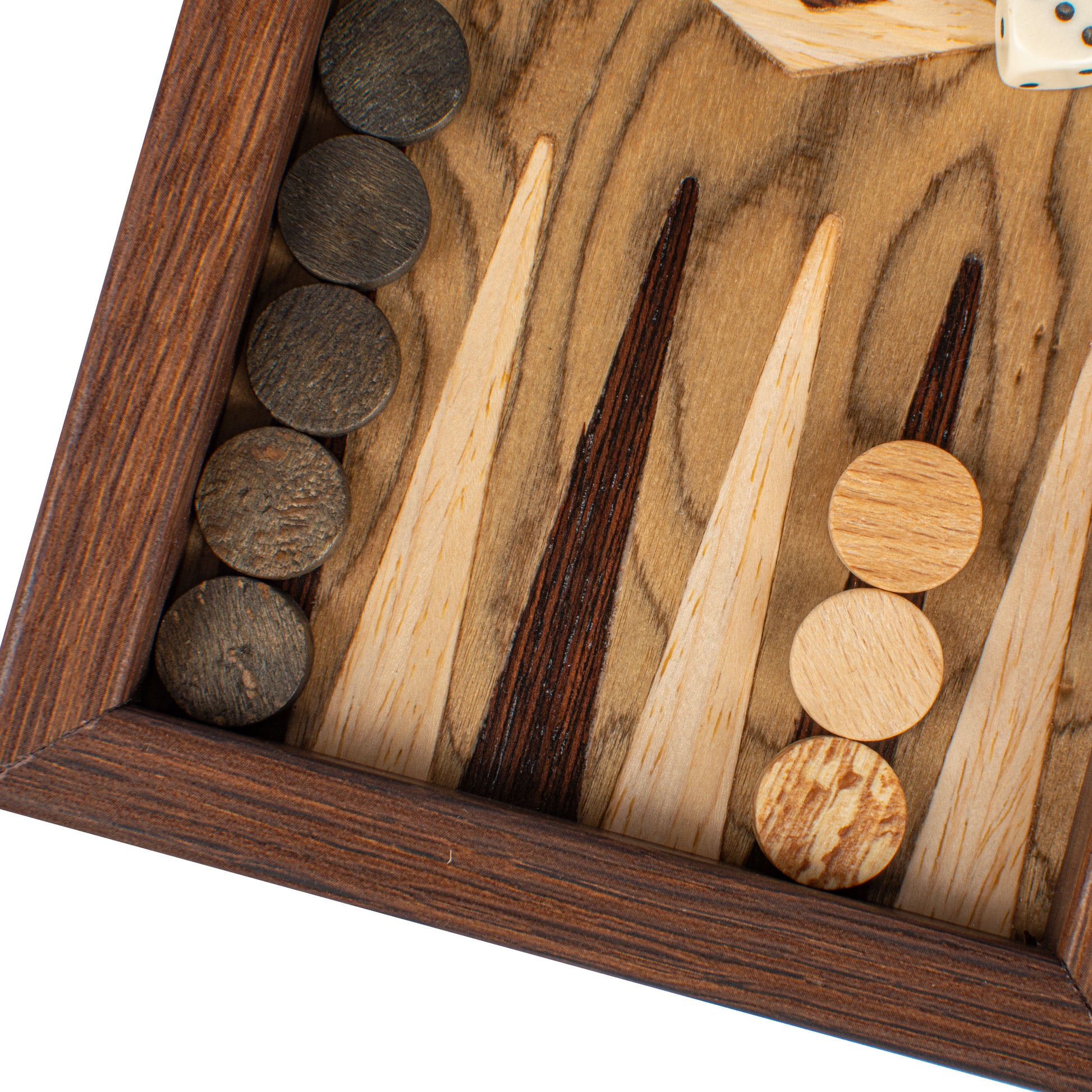 Handcrafted Premium Walnut Burl Backgammon Set - Premium Backgammon from MANOPOULOS Chess & Backgammon - Just €115! Shop now at MANOPOULOS Chess & Backgammon