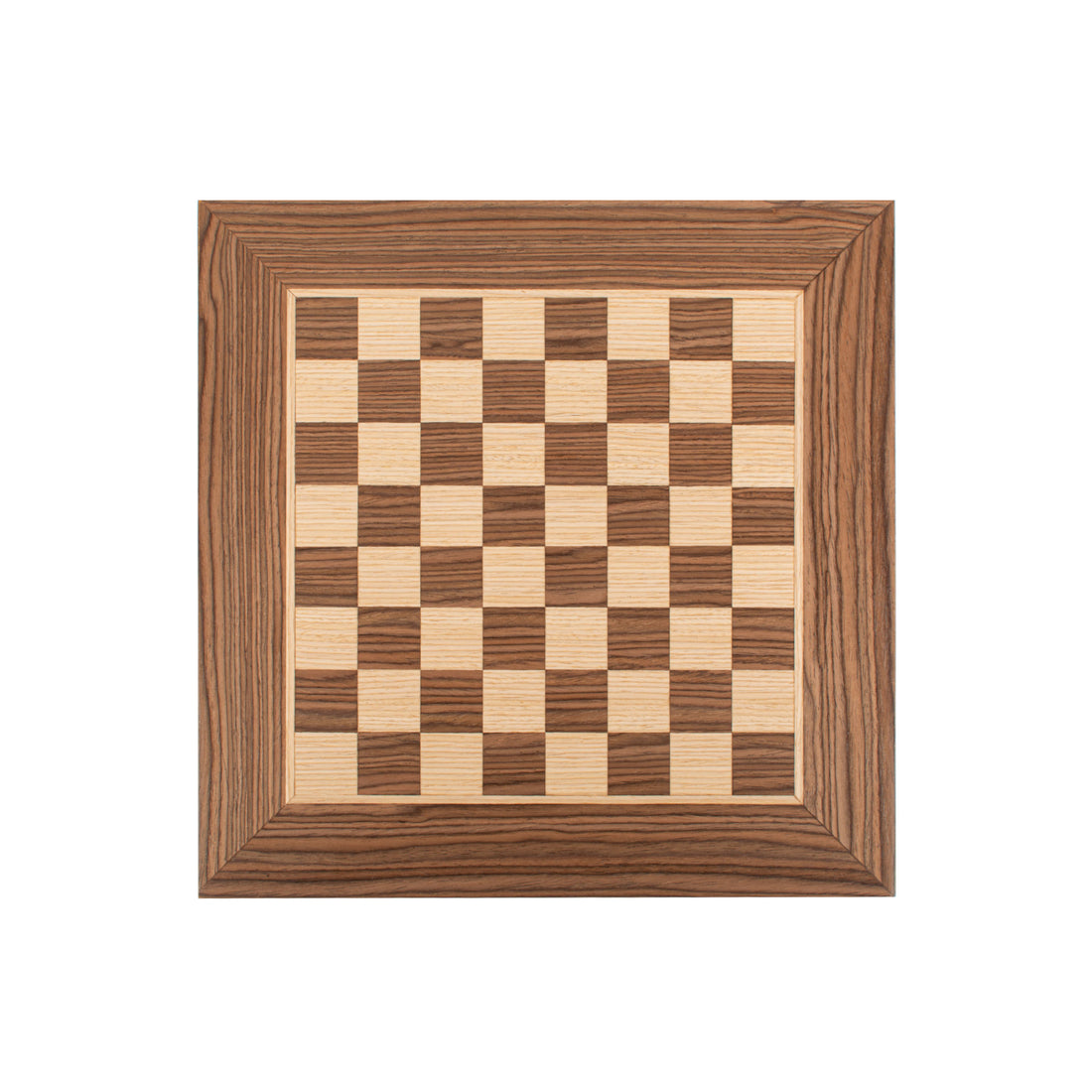 Handcrafted Walnut Wood & Oak Inlaid Chessboard - 33x33cm (Small) - Premium Chess from MANOPOULOS Chess & Backgammon - Just €52! Shop now at MANOPOULOS Chess & Backgammon