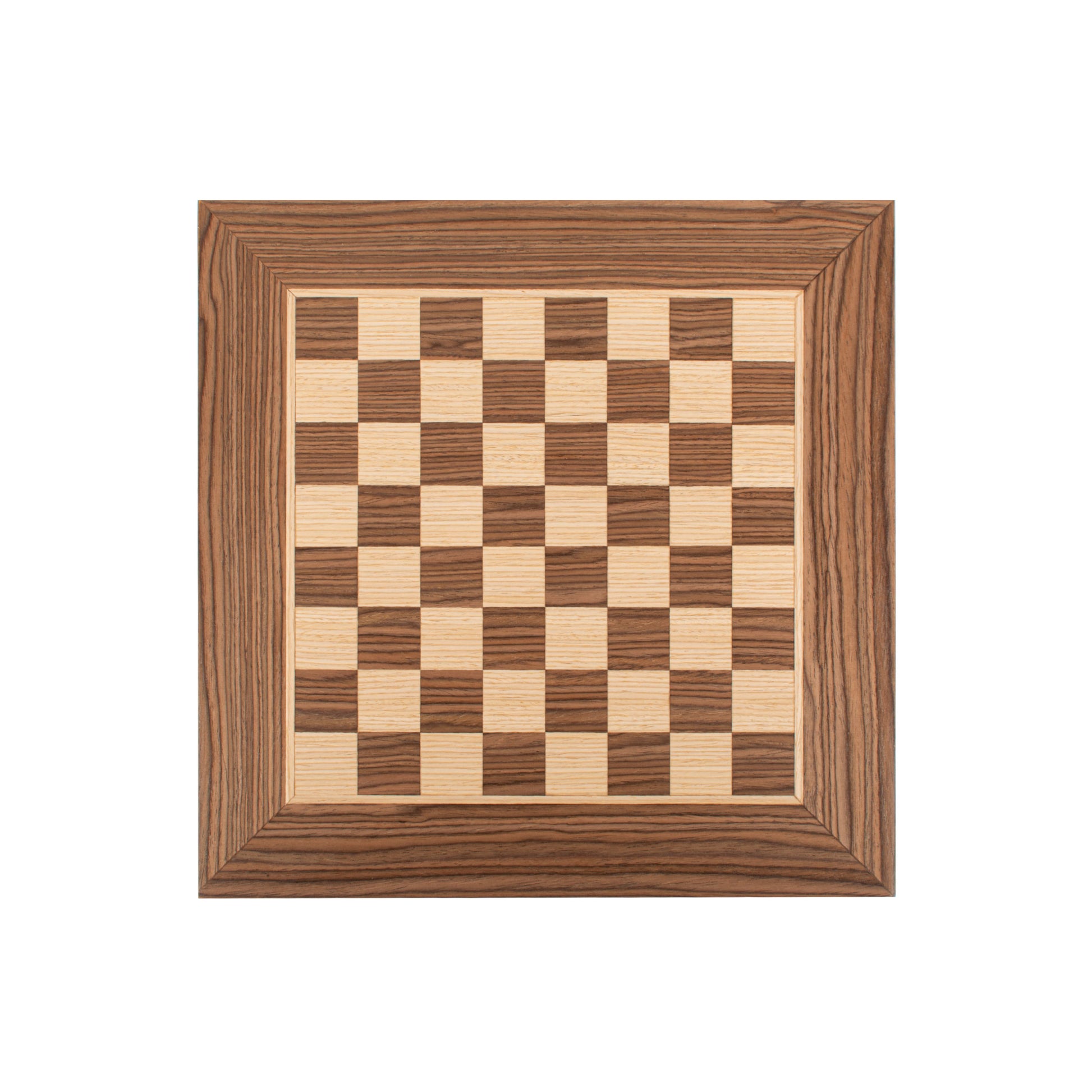 Handcrafted Walnut Wood & Oak Inlaid Chessboard - 33x33cm (Small) - Premium Chess from MANOPOULOS Chess & Backgammon - Just €52! Shop now at MANOPOULOS Chess & Backgammon