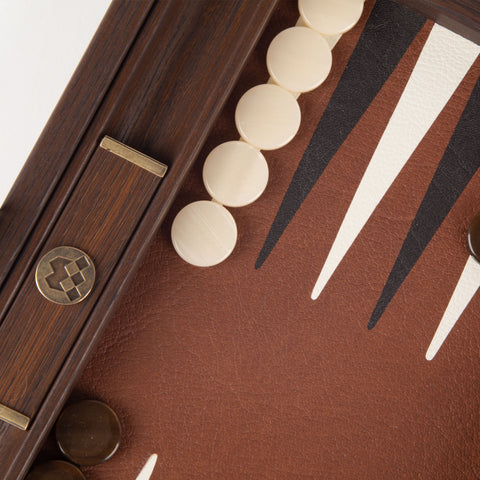 CARAMEL BROWN Backgammon (Travel Size)