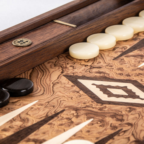 WALNUT BURL Backgammon
