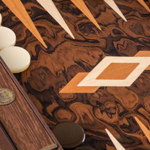 CALIFORNIA WALNUT BURL Backgammon