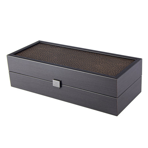 BLACK WINE BOX with Leatherette top