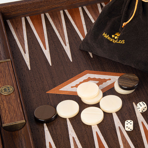 NATURAL WALNUT BURL Backgammon