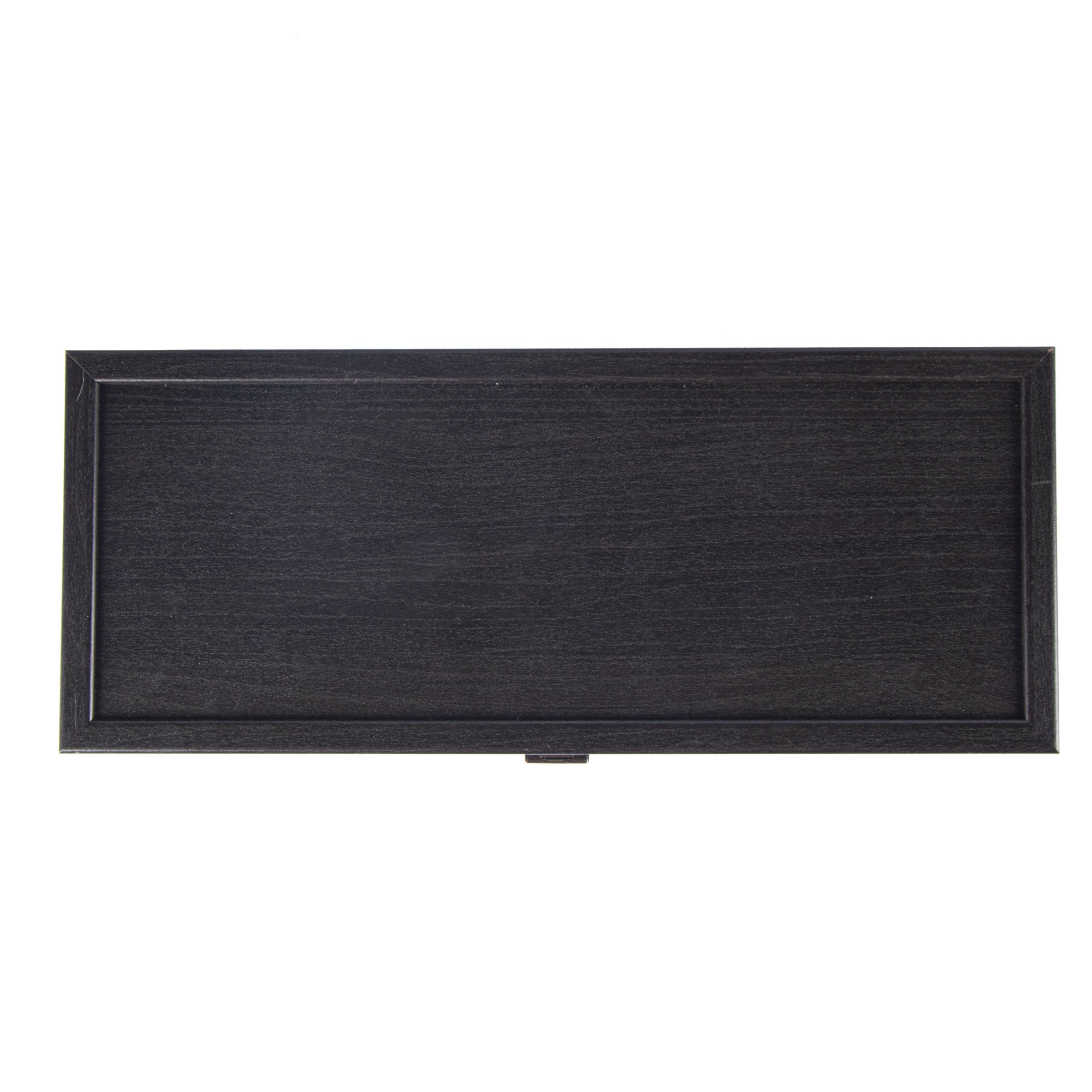 Elegant Black Wooden Wine Box - Luxury Storage Solution
