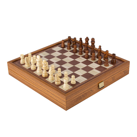 CLASSIC STYLE - 4 in 1 Combo Game - Chess/Backgammon/Ludo/Snakes