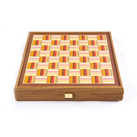 RAINBOW COLOURS - 4 in 1 Combo Game - Chess/Backgammon/Ludo/Snakes