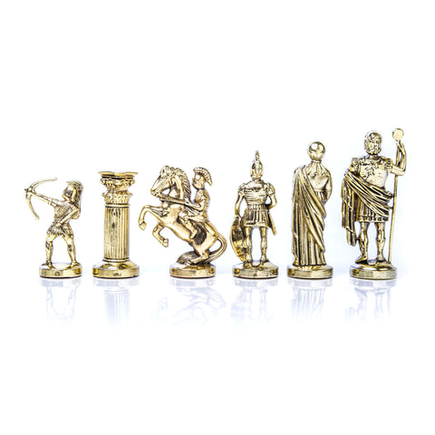 ARCHERS Chessmen  (Large) - Gold/Silver