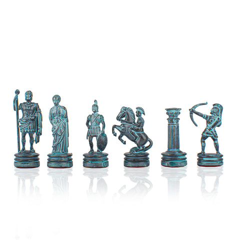 ARCHERS Chessmen (Small) - Blue/Brown