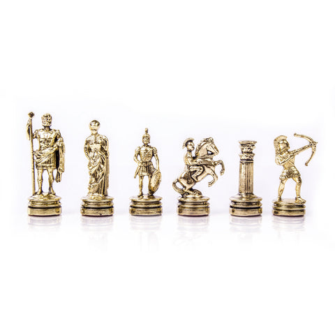 ARCHERS Chessmen (Small) - Gold/Silver