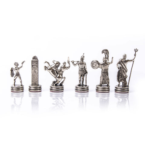 GREEK MYTHOLOGY Chessmen (Medium) - Gold/Silver