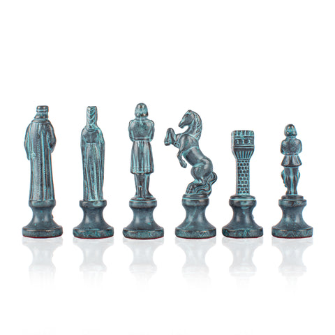 RENAISSANCE Chessmen (Medium) - Blue/Brown