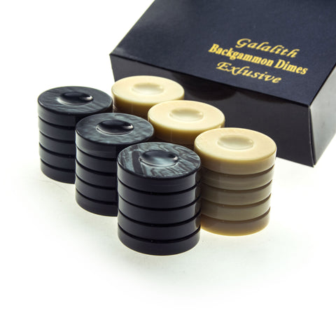 GALALITH CHECKERS in black color