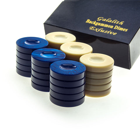 GALALITH CHECKERS in blue color
