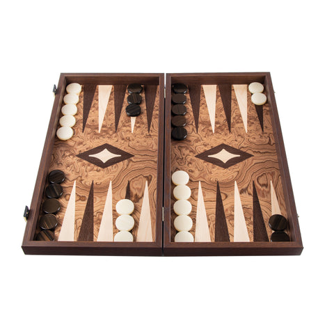 WALNUT BURL Backgammon