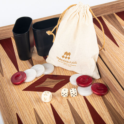 OAK & AMERICAN WALNUT Backgammon