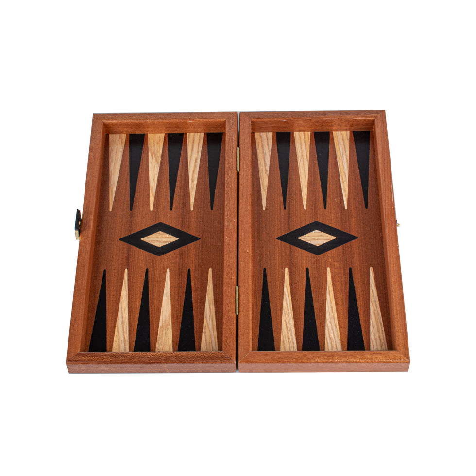Handcrafted Mahogany 3-in-1 Chess, Backgammon, and Checkers Set ...