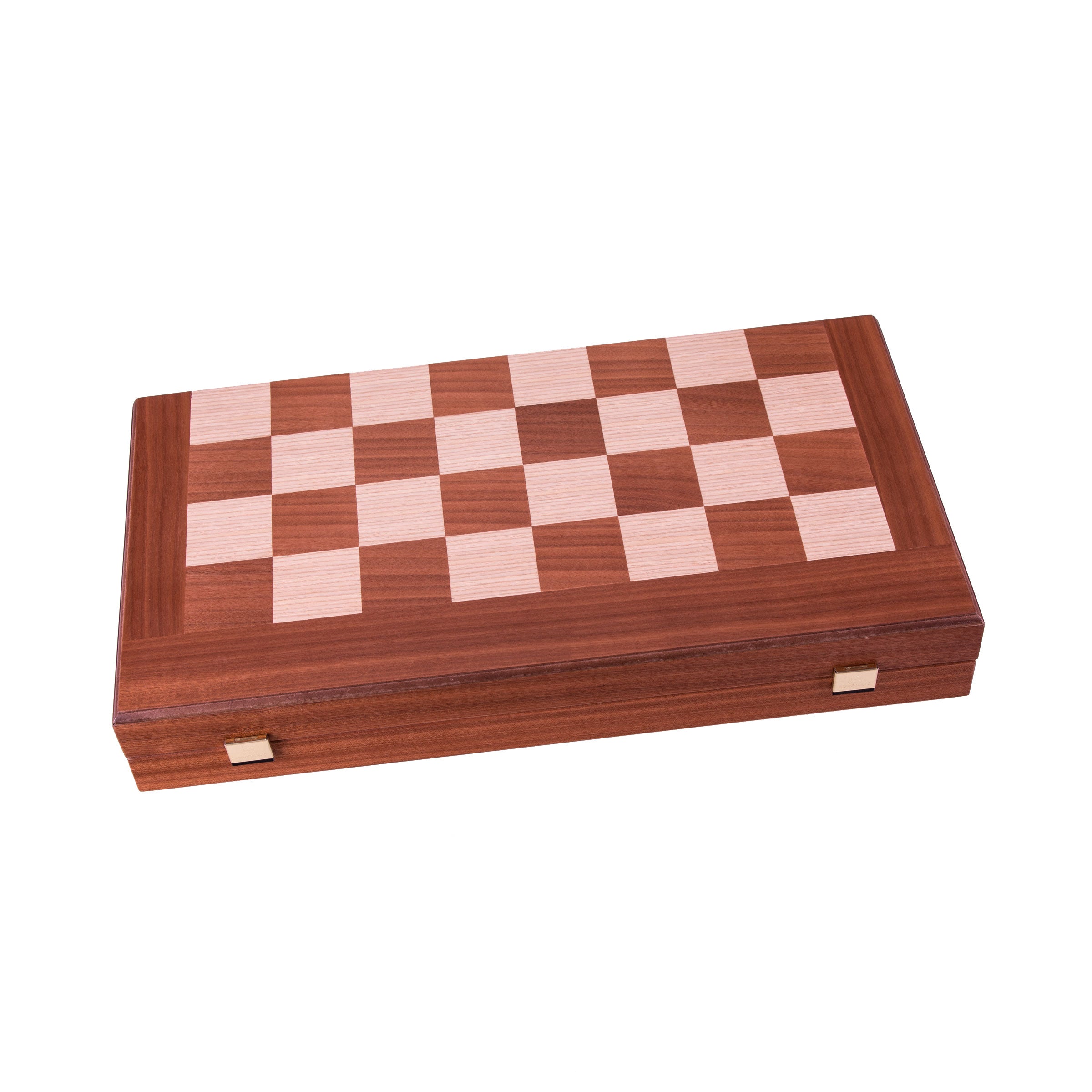 Handcrafted Mahogany 3-in-1 Chess, Backgammon, and Checkers Set ...