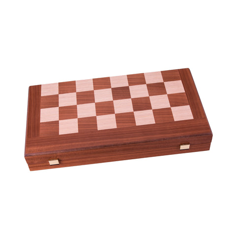 MAHOGANY Chess & Backgammon Board in black color