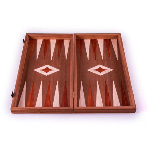 MAHOGANY Chess & Backgammon Board in red color