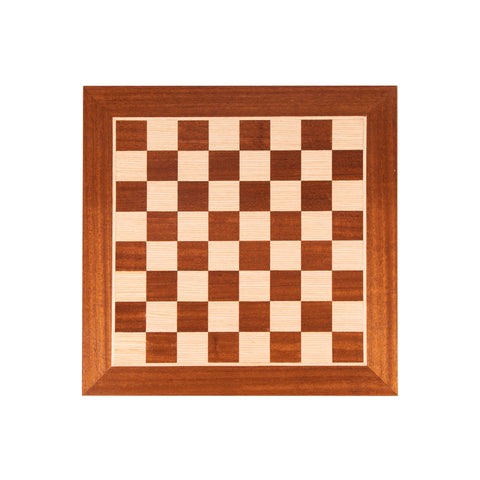 MAHOGANY WOOD & OAK INLAID handcrafted chessboard 40x40cm (Medium)