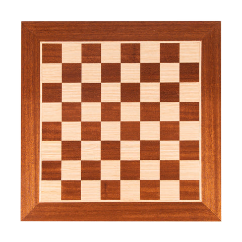 MAHOGANY WOOD & OAK INLAID handcrafted chessboard 50x50cm (Large)
