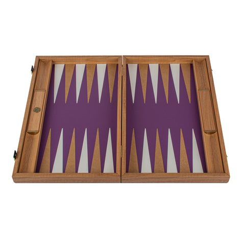 CROCODILE TOTE IN PURPLE COLOR LEATHER Backgammon