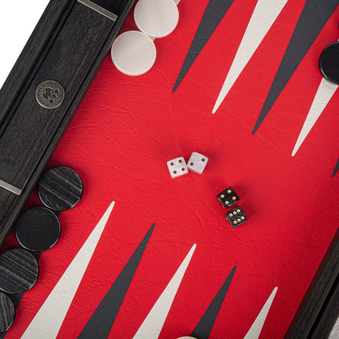 CROCODILE TOTE IN IMPERIAL RED COLOUR LEATHER Backgammon