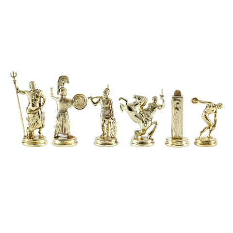 DISCUS THROWER Chessmen  (Medium) - Gold/Silver