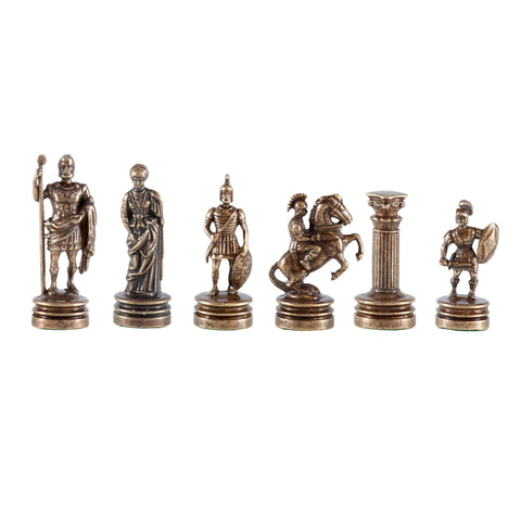 GREEK ROMAN PERIOD Chessmen (Small) - Gold/Brown