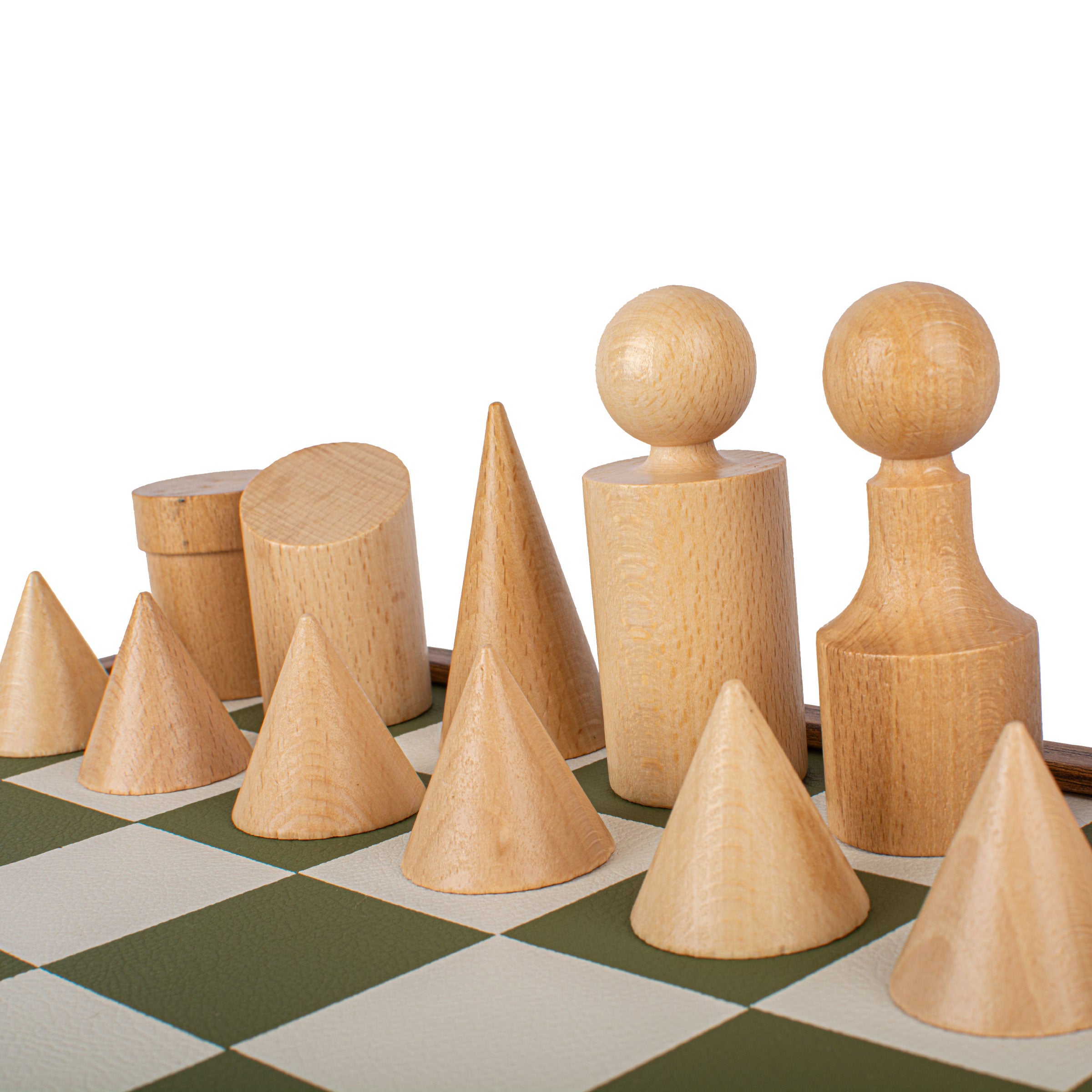 RoyalChessall Bauhaus 1923 - Set di scacchi e tavola in legno di bosso RoyalChessall Bauhaus 1923 - Set di scacchi e tavola in legno di bosso