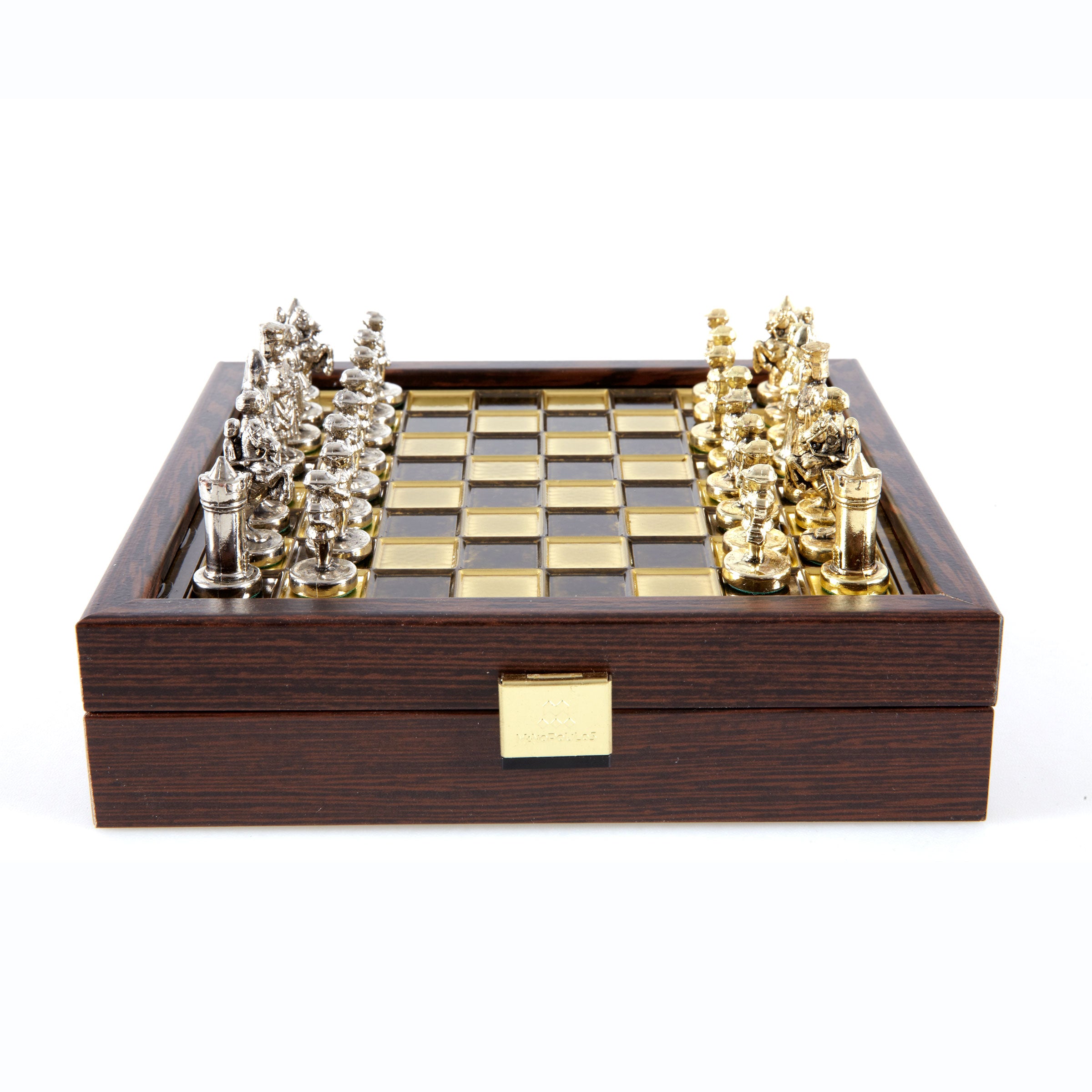 Byzantine Chess Set - Handcrafted Gold & Silver (Extra Small
